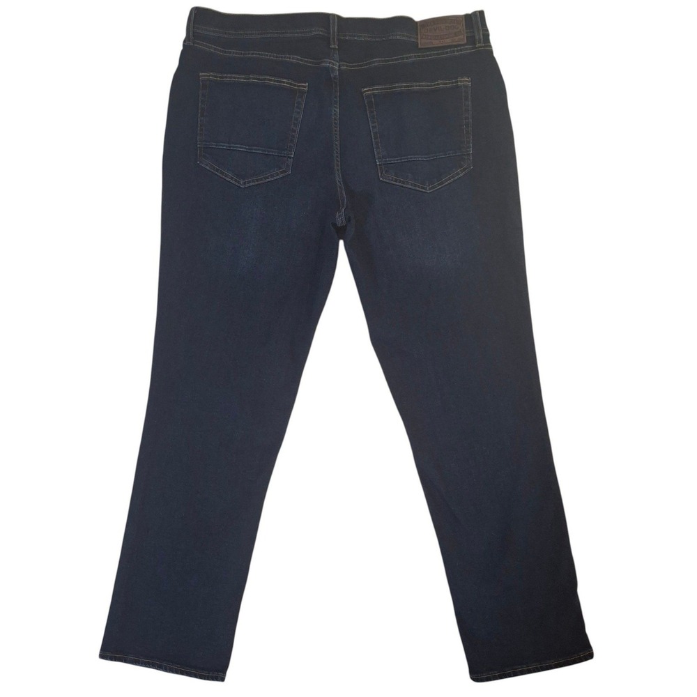 Devil-Dog Dungarees Jeans Mens 38x30* Athletic Slim Fit Dark Wash Indigo denim - Picture 2 of 11